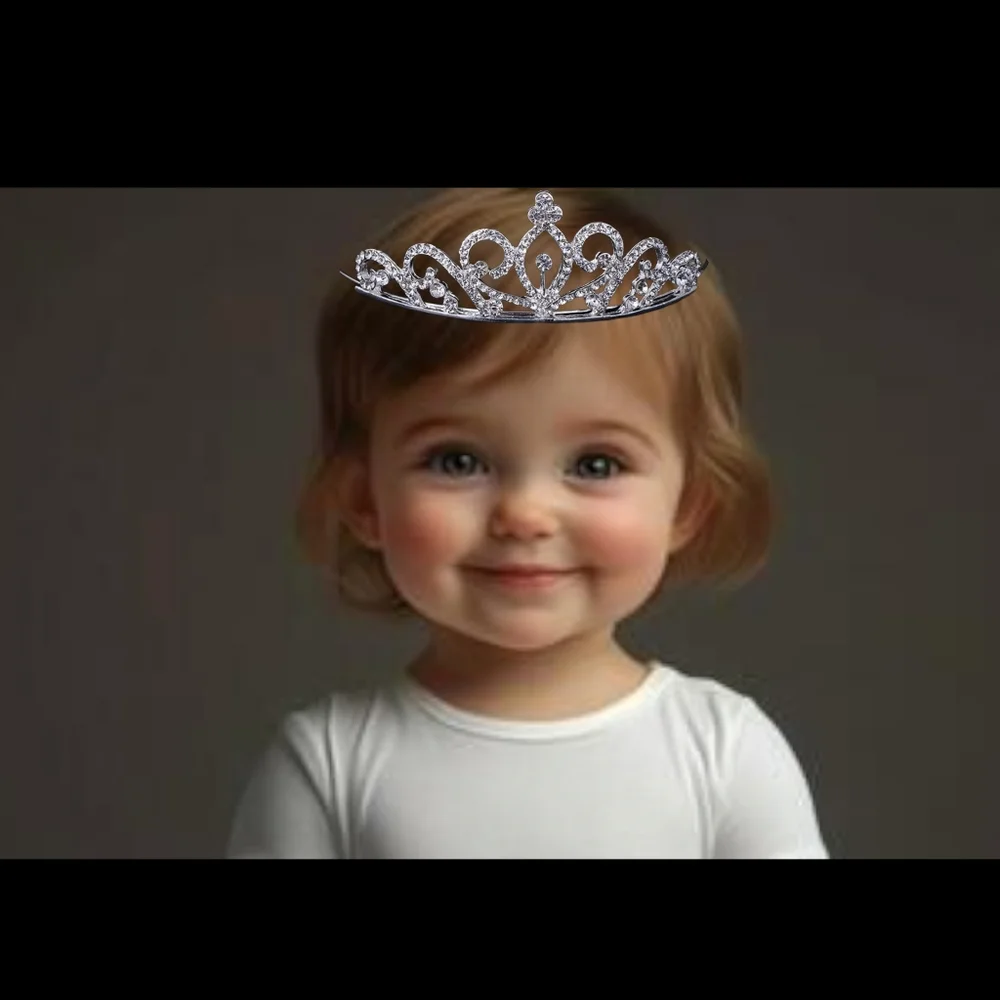 Elegant Silver Kids Tiara NWT
